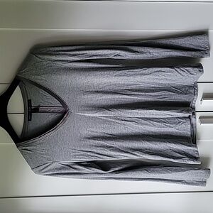 EUC WHBM gray long sleeve top size XS